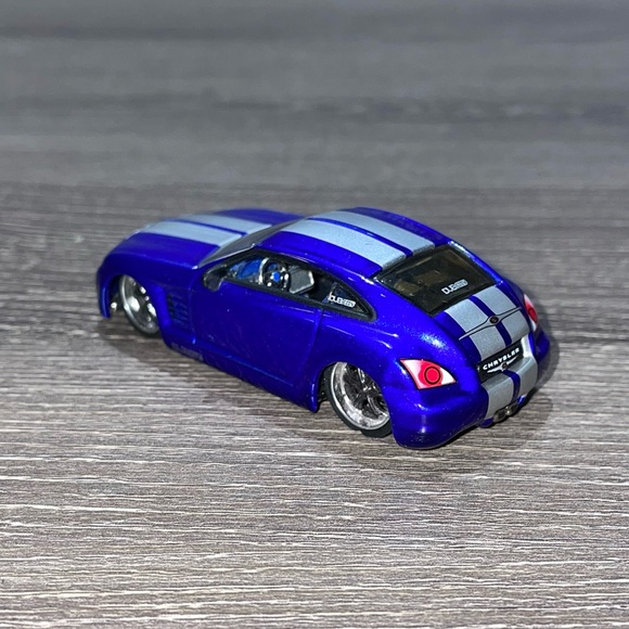 JADA TOYS DUB CITY CHRYSLER CROSSFIRE Blue Diecast Car Toy 1/64 - Picture 2 of 8